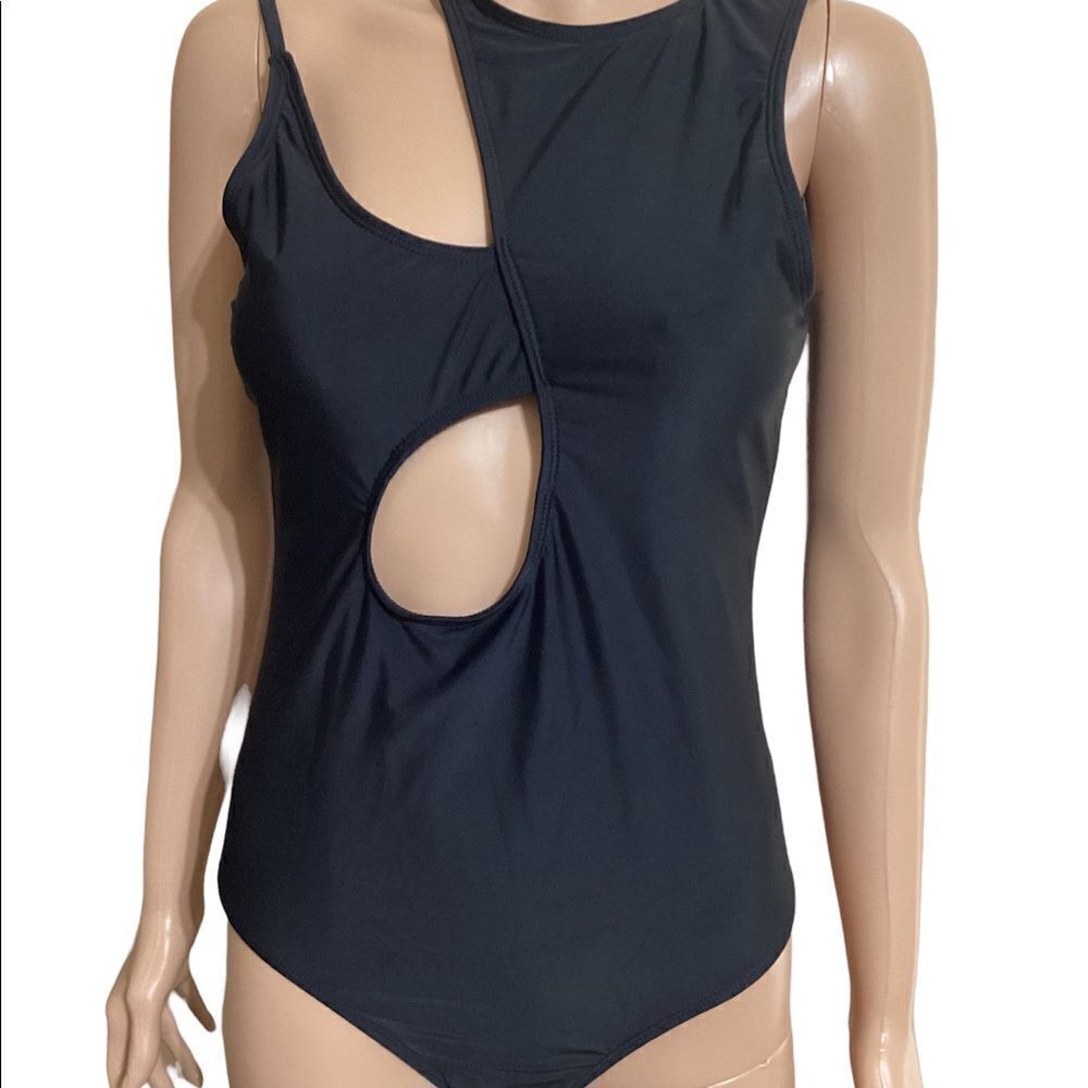 New Shein One Piece Black Swimsuit L